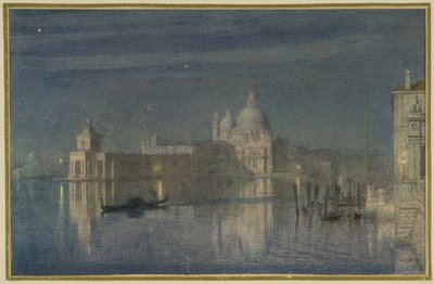 Santa Maria Della Salute, Venedig, Mondlicht, 1863 von Edward John Poynter